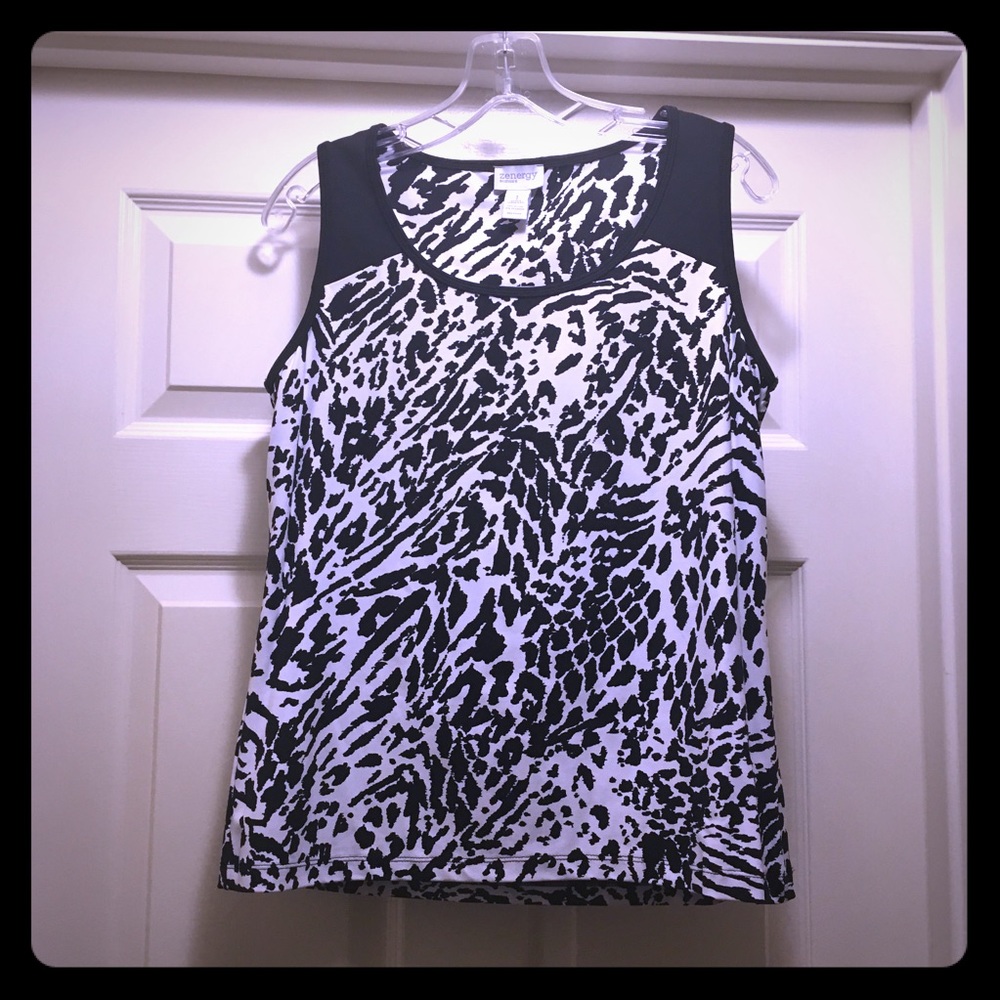 Chico’s zebra print tank (1)